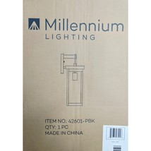 Millennium Lighting 42601-PBK Barkeley 16" Outdoor Wall Sconce - Black - $63.90