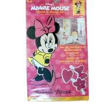 Disney Minnie Mouse Stencil and Stamp Set Girls Bedroom Wall Border Art - $14.01