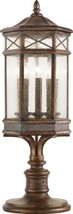 Pier Mount Light Lantern HOLLAND PARK Hexagonal 3-Light Antique Bronze - £1,954.35 GBP