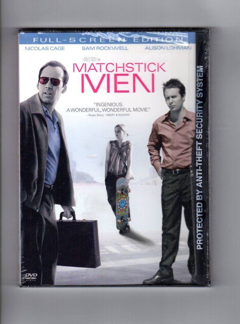 MATCHSTICK MEN DVD, 2004, Full-Screen Edition (Damaged Barcode) NEW & Sealed  - $7.47