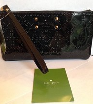 Kate Spade Authentic Metro Jemima Black Large Clutch Style Wristlet Wallet NWT - £54.76 GBP