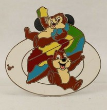 Disney Pin 43372 WDW Cast Lanyard 4 Chip &amp; Dale with Food Tie-Dyed Cheesecake - £9.04 GBP