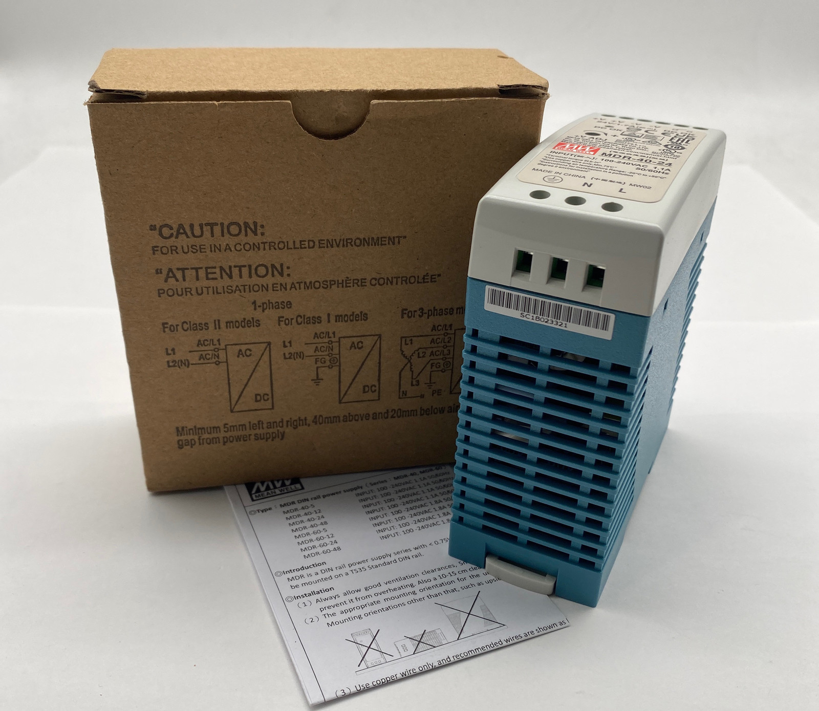 Mean Well MDR-40-24 AC to DC Power Supply  - $25.40