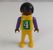 1981 Geobra Playmobile Children Sports Playing #4 Child 2&quot; Toy Figure (B) - £7.61 GBP