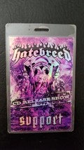 HATEBREED - ORIGINAL CD RELEASE SHOW LAMINATE BACKSTAGE PASS FOR ONLY 2 ... - £117.95 GBP