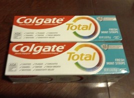 2 Colgate Total - Fresh Mint Stripe Antibacterial Anti-Cavity 3.3 oz (C03) - £11.69 GBP