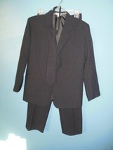 Boys Unbranded Black 3 Piece Suit with Tie Size 16(14) - £11.79 GBP
