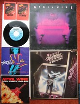 APRIL WINE 7PC&#39;S VINTAGE COLLECTION LP&#39;S 45&#39;S COVERS VENUE PASSES AQUARIUS  - $99.50