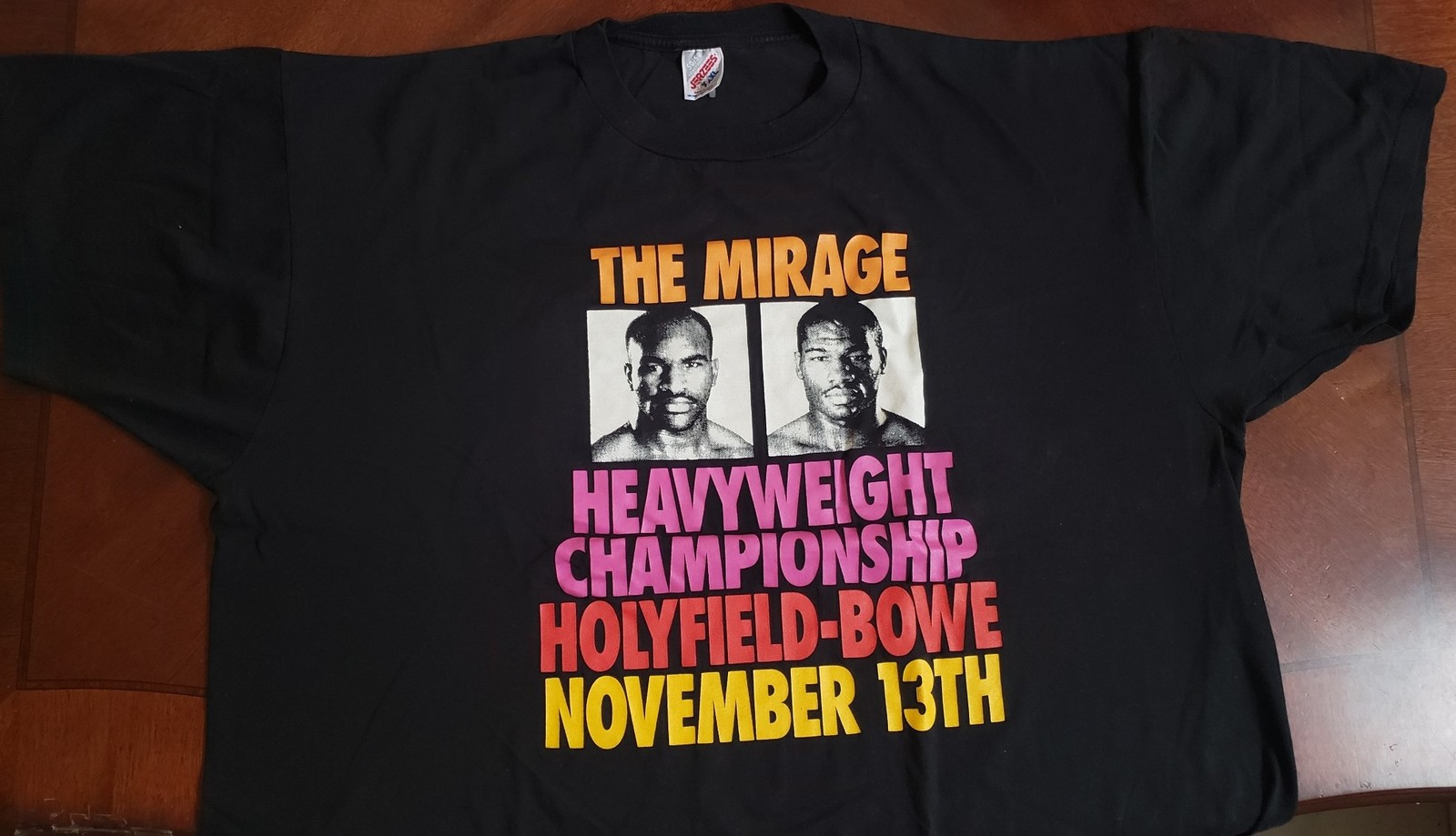 Holyfield-Bowe HW Chamionship Nov 13 Mirage Las Vegas Boxing t shirt, XXXL - $99.95