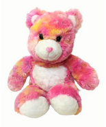 Build a Bear Endless Hugs Sherbet Plush Stuffed Bear Orange Pink Heart N... - $17.95