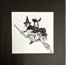 Witch on a Broomstick - $25.00
