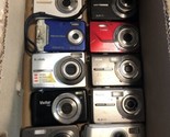 Lot of 10 mixed Digital Cameras for parts or repair As Is (various Issue... - £22.49 GBP