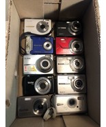 Lot of 10 mixed Digital Cameras for parts or repair As Is (various Issue... - £22.02 GBP