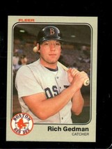 1983 Fleer #184 Rich Gedman Nmmt Red Sox *X84339 - $2.93