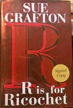 R is for Ricochet signed by Sue Grafton 1st edition 2004 mystery HC/DJ - £17.12 GBP