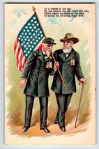 Memorial Decoration Day Postcard Veterans Civil War Men Flag Cane Series 283 - £110.69 GBP