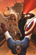 John Tyler Christopher SIGNED XMen Avengers Art Print Emma Frost Captain America - £23.38 GBP