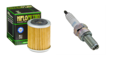 HiFlofiltro Oil Filter NGK CR8E Spark Plug Tune Up Kit For 98-99 Yamaha ... - $16.29