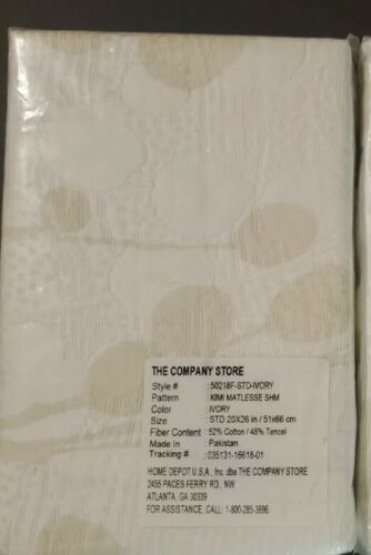 The Company Store White King Kimi Matelasse Pillow Sham  Ivory - $26.73