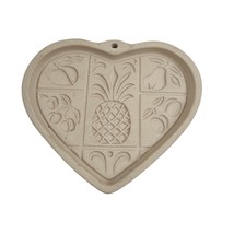 The Pampered Chef Hospitality Heart Family Heritage Stoneware Baking Mold 2001 - $10.89