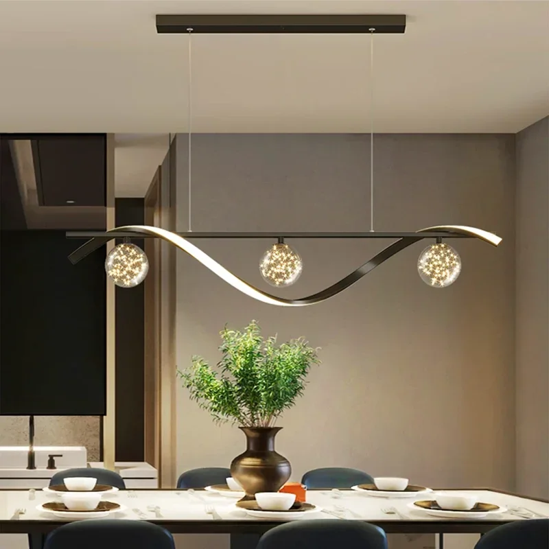 Modern Minimalist Led Pendant Lamps Dimming for Coffee Table Dining Room... - $161.19+