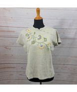 Vintage Talbots Women&#39;s Mandarin Collar Knit Linen Cotton Sweater PL NWT... - $26.94 CAD