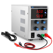 110V Lab Regulated Power Supply with Alligator Leads, Power Cord for DIY Electro - $118.48