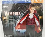 New Halloween Dress Up Outfit - Vampire Dracula Costume Boy Medium (8-10)  - $19.79