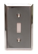 Silver Metal Switch Plate Cover Vintage - £2.91 GBP
