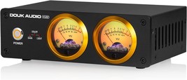 Douk Audio Vu22 Dual Analog Vu Meter Display Db Panel Mic+Line Sound, Black - $129.99