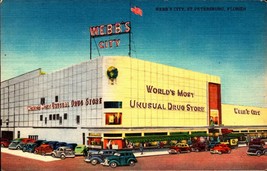 Vintage POSTCARD-WEBB&#39;S City Worlds Most Unusual Drug Store,St. Petersburg BK31 - £3.15 GBP