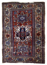 Handmade antique Oriental runner 4.2&#39; x 6.4&#39; ( 128cm x 195cm ) 1890s - 1... - $45,917.65 MXN