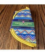 Tortilla Warmer Pouch 11.8 Inch Insulated &amp; Microwaveable Fabric NWT - $122.82 MXN
