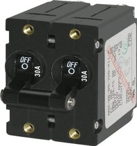 A-Series Toggle Double Pole Circuit Breakers From Blue Sea Systems. - £33.68 GBP