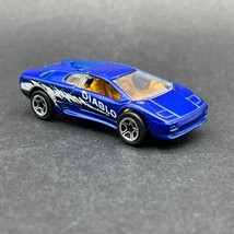 Matchbox Superfast 1991  Lamborghini Diablo Exotic Car Blue Diecast 1/59 Scale - £9.40 GBP