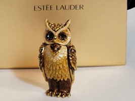 Estee Lauder 2010 Beautiful WISE OLE OWL Old Owl Solid Perfume Jay Strongwater - $173.25