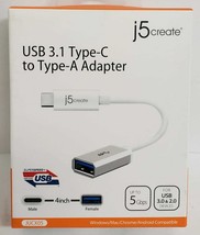 j5 Create USB3.1 Type-C to Type-A Adapter (JUCX05-5A) - £11.54 GBP