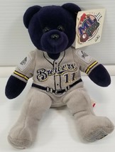 N) Richie Sexton Milwaukee Brewers MLB Baseball Authentic Team Plush Bear Toy - £15.47 GBP