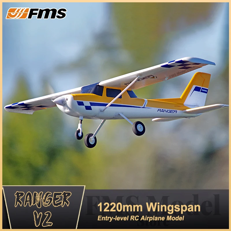 FMS 1220mm (48&quot;) Ranger RC Plane Trainer Airplane Remote Control Model EPO 4CH  - £332.54 GBP+