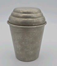 Vintage Mirro M-2623 Aluminum 1-Cup Measuring Cup Gravy Drink Shaker Lid - $12.75