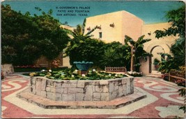 11:- Governor&#39;s Palace Patio And Fountain San Antonio TX Postcard PC1 - £3.91 GBP