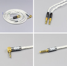 99% Pure Silver 8 Core Headphone Cable For Denon AH-D600 D7100 Hifiman Sundara A - £71.17 GBP
