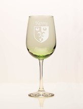 Kenny Irish Coat of Arms Green Wine Glass - £54.17 GBP