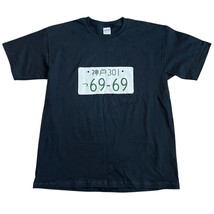 Vintage Street Lightz JDM License Plate T Shirt Sz L Racing Initial D Im... - $14.80