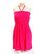 Juicy by Juicy Couture Berry Pink Micro Terry Smocked Dress Women&#39;s NWT - £95.09 GBP