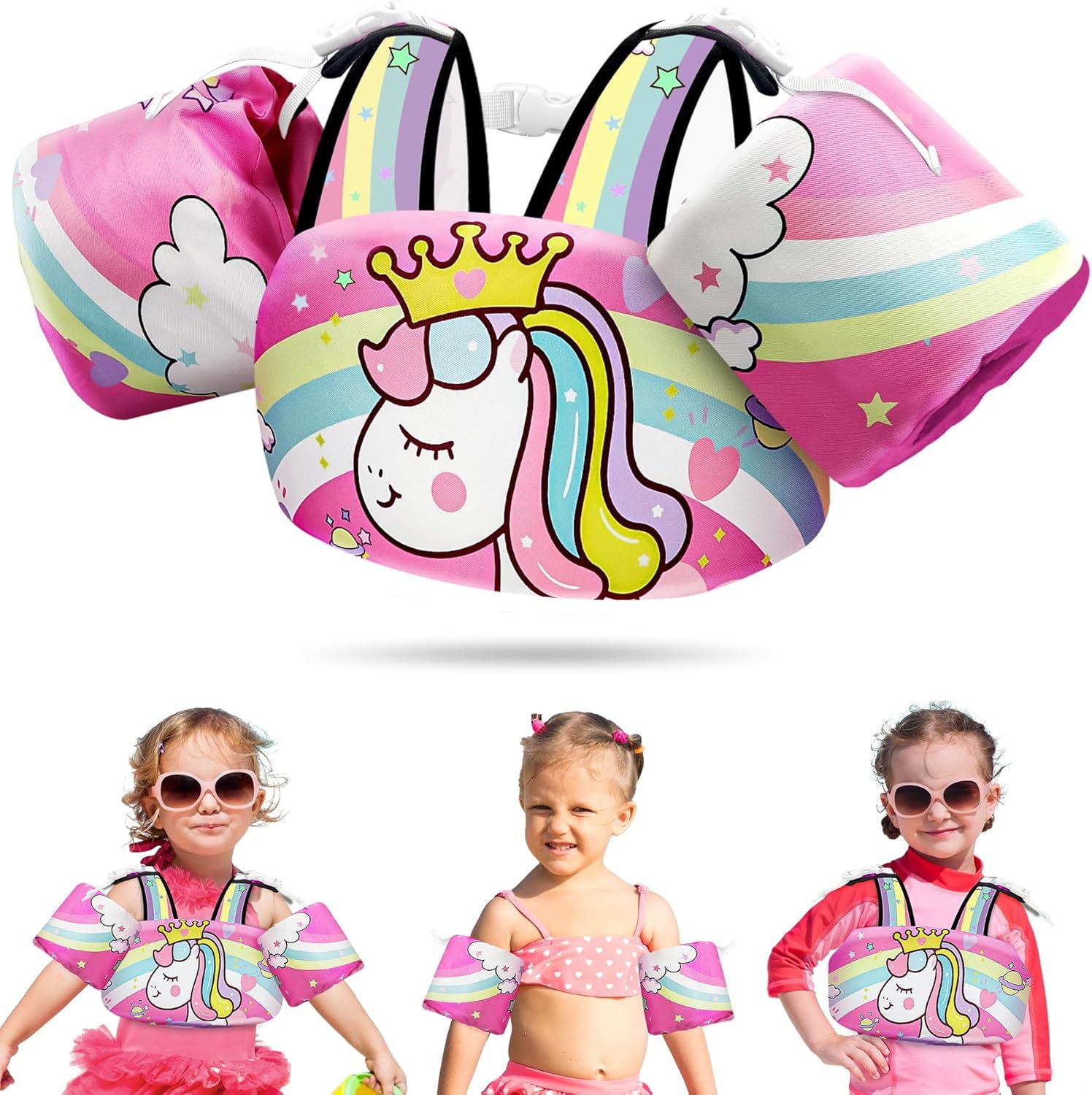Vvinca Separable Toddler Swim Vest Fit 22-66 Lbs（1-6 Years）|2025 Newest ... - $32.99