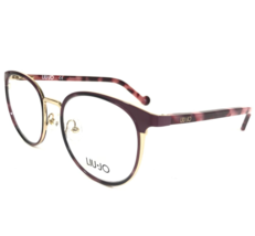 Liu Jo  Eyeglasses Frames LJ2119 721 Purple Pink Tortoise Round 49-18-135 - $74.59