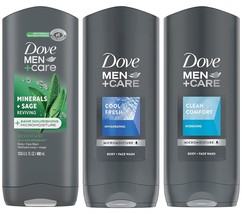 Dove Men + Care Body Wash Variety Value Pack of 3 Flavors - Clean Comfor... - £35.83 GBP