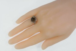 Vintage Ladies Amber Sterling Silver Ring Size 8.50! - £72.21 GBP