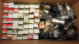 135 Pc Lot Vintage Audio Vacuum Tubes ~ Military JAN ~ Used w/ Many NOS ... - £40.05 GBP